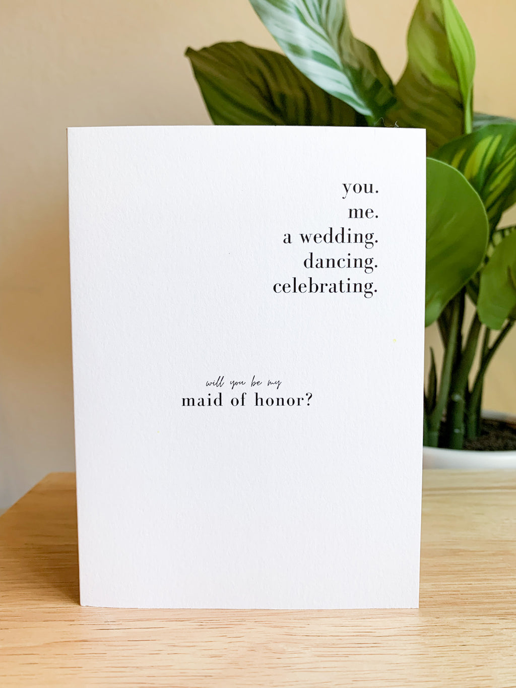 Maid of Honor | Card