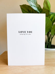 Love You Praying For You | Card