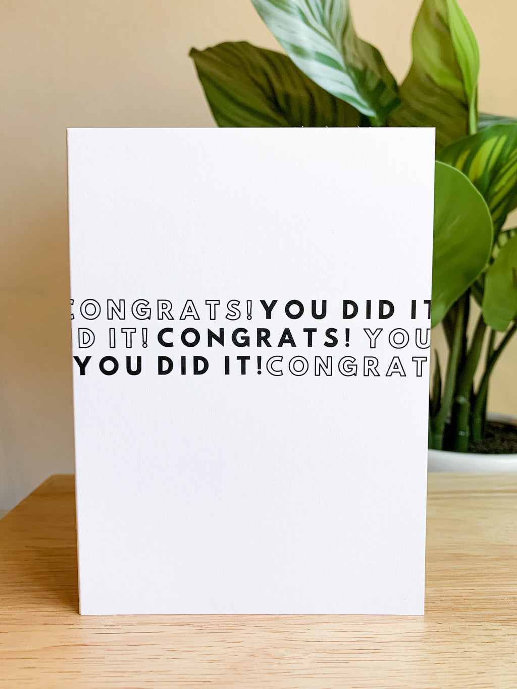 Congrats! You Did It! | Card