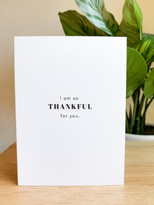 So Thankful For You | Card